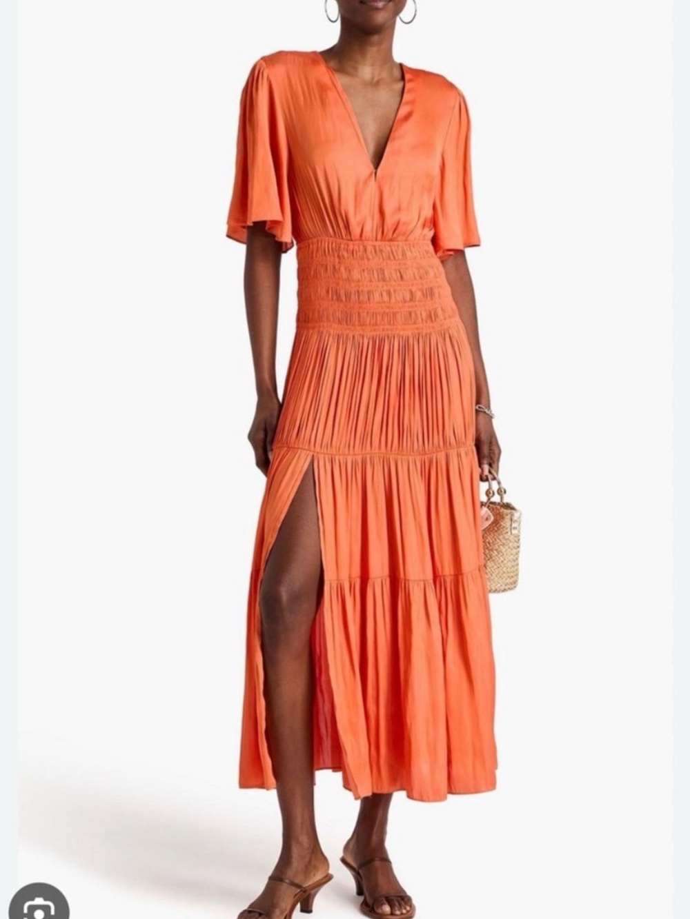 Maje Vibrant Orange Dress
